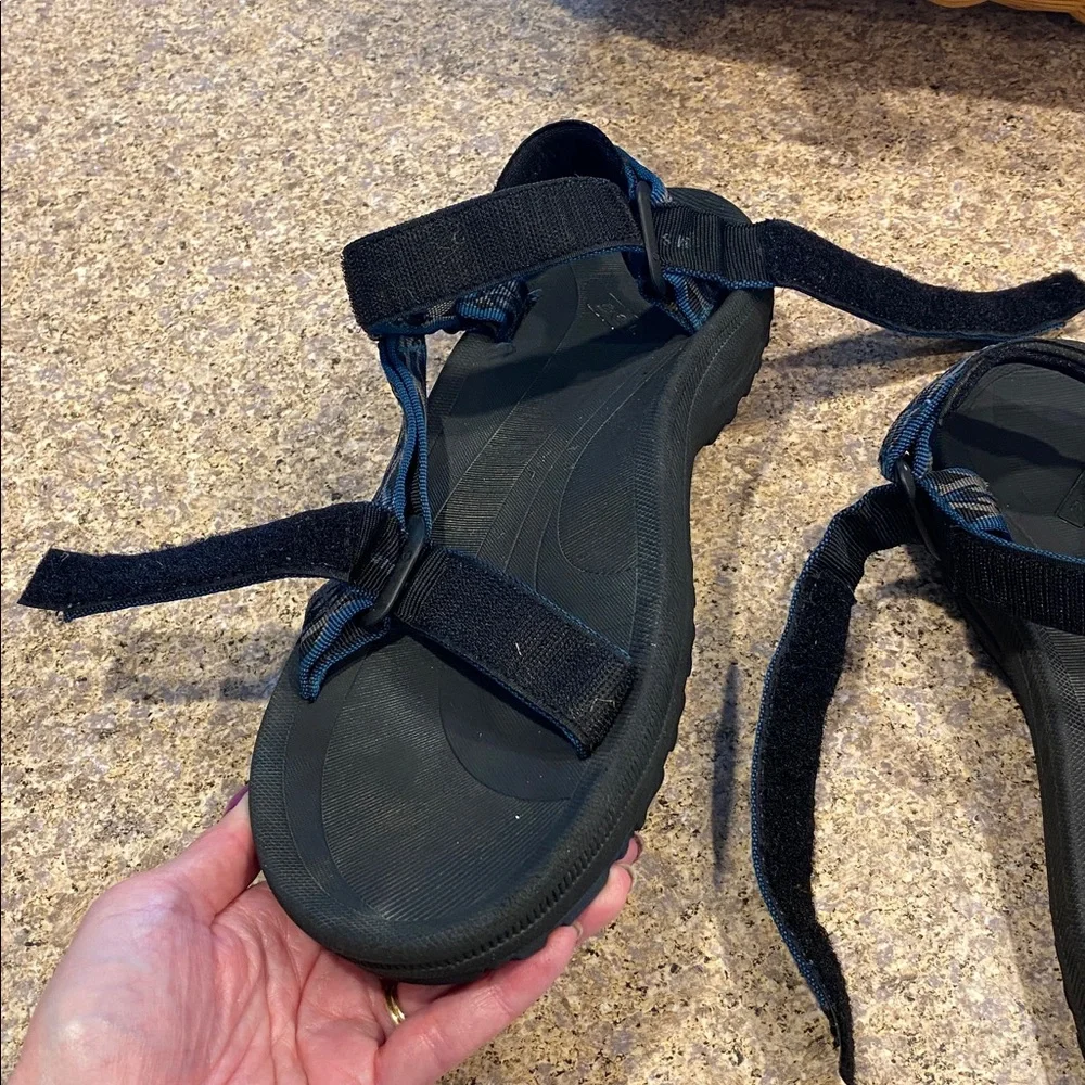 Teva 6584 Sandals Water Walking Hiking Blue Black Gray US 11 USED Mens